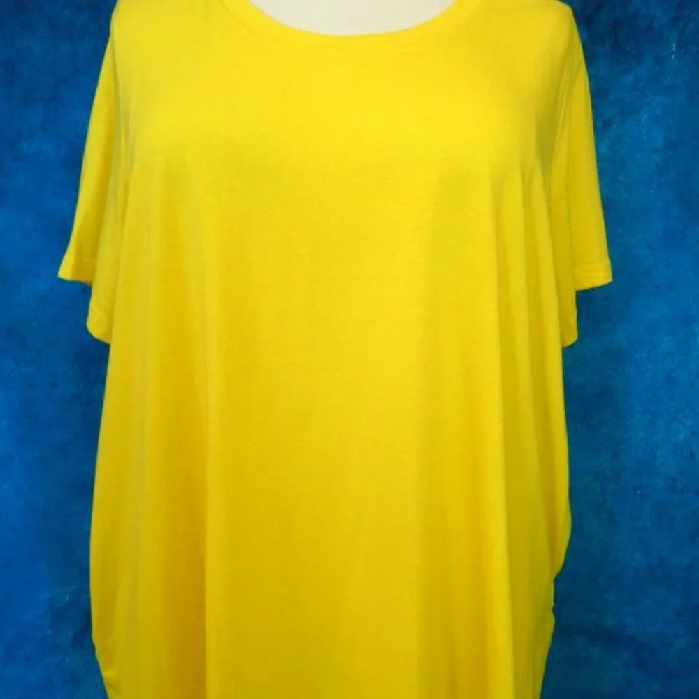 Woman Within Yellow Tee Dress 2X